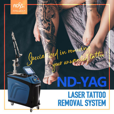Máy Laser ND Yag dọc Máy tẩy lông và xóa hình xăm bằng laser ISO13485